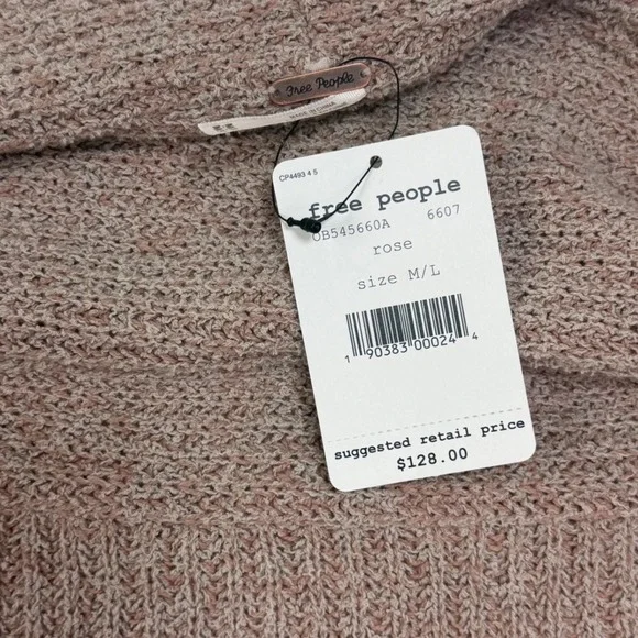 Free People Cloud  Cardigan Rose - Picture 7 of 7